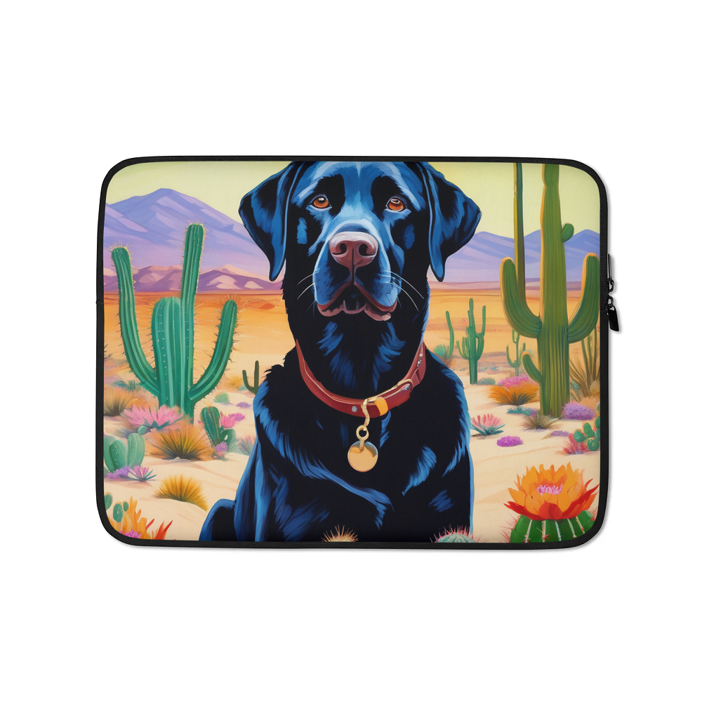 PugMug Custom Black Labrador Retriever Laptop Sleeve