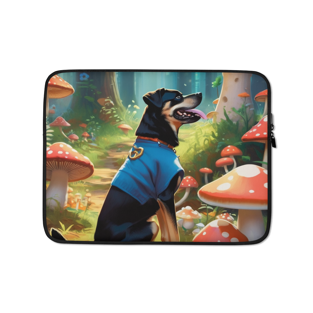 PugMug Custom Blue Laptop Sleeve