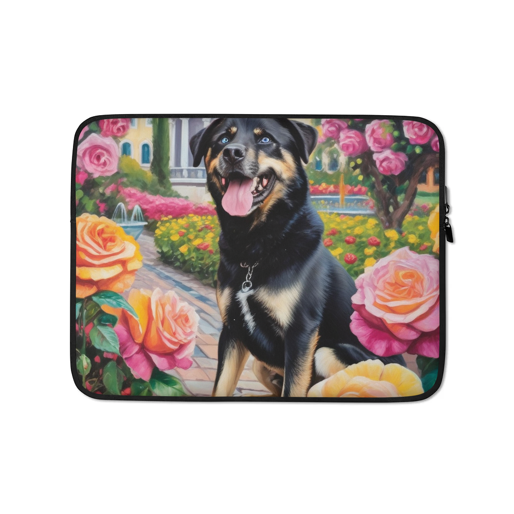 PugMug Custom Blue Laptop Sleeve