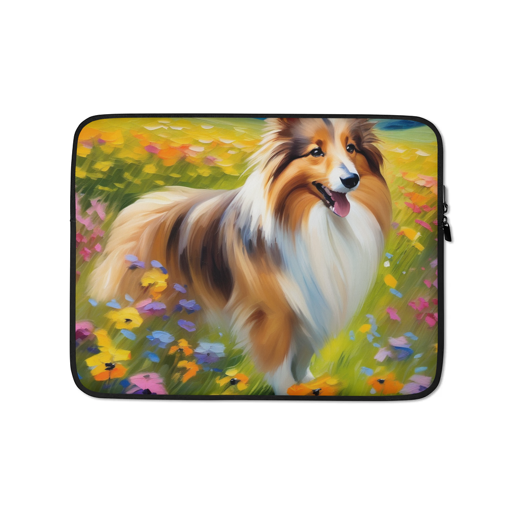 PugMug Custom Shetland Sheepdog Laptop Sleeve