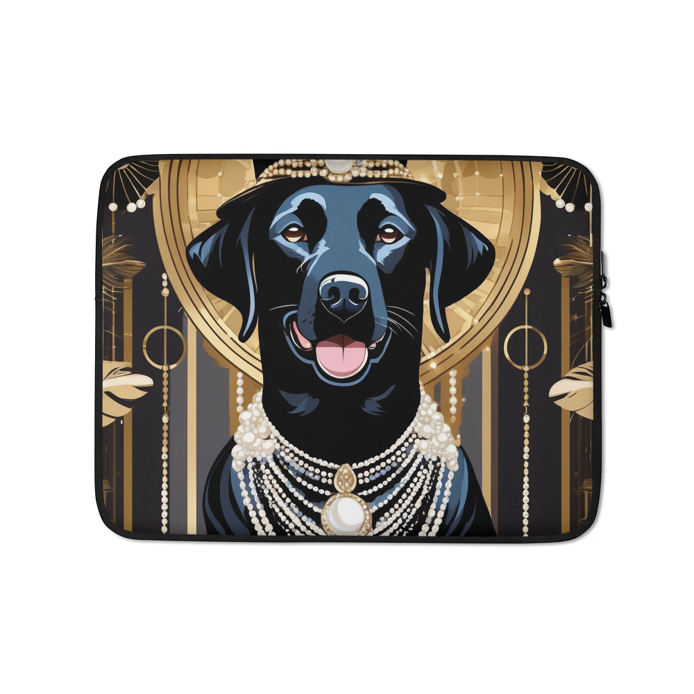 PugMug Custom Black Labrador Retriever Laptop Sleeve