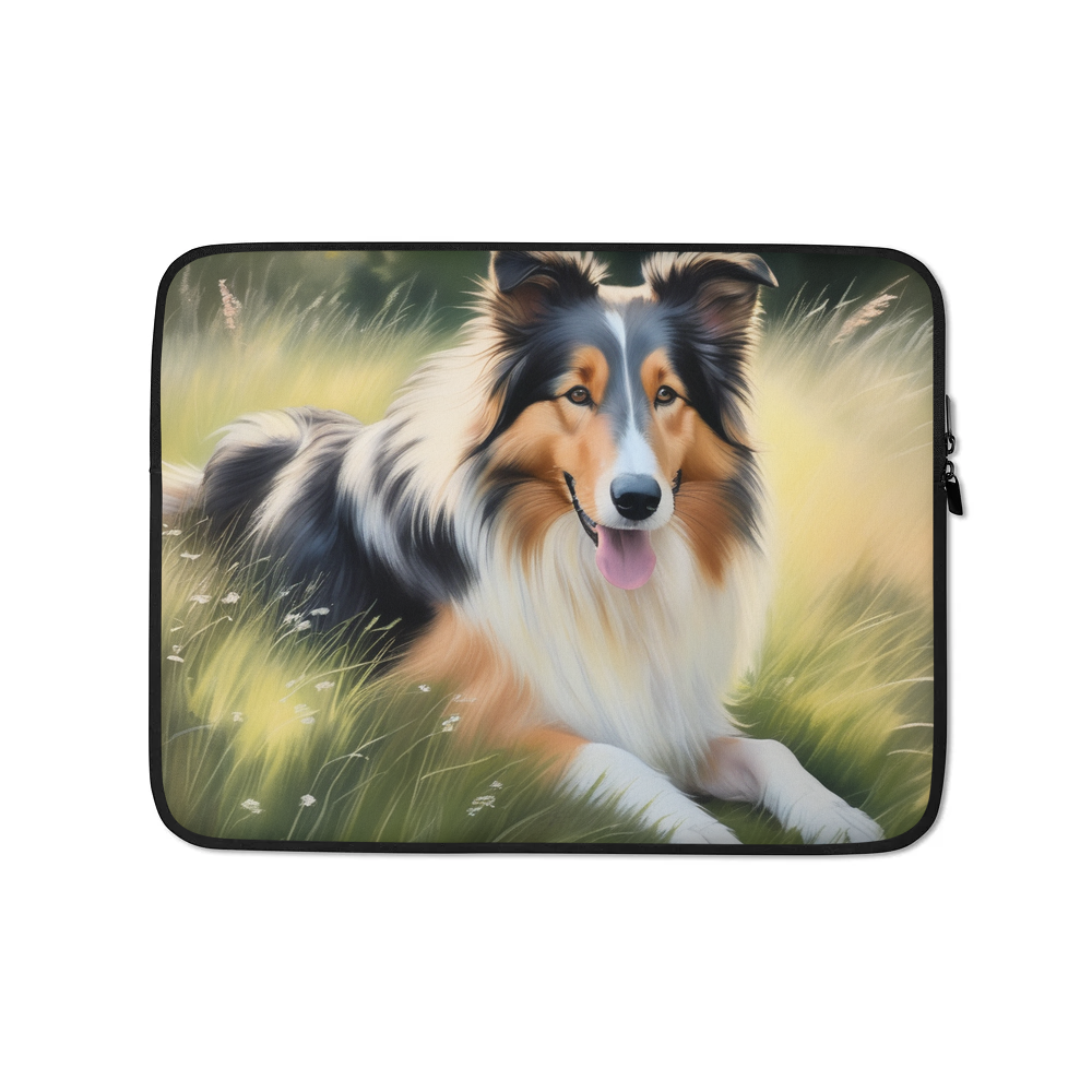 PugMug Custom Collie Laptop Sleeve