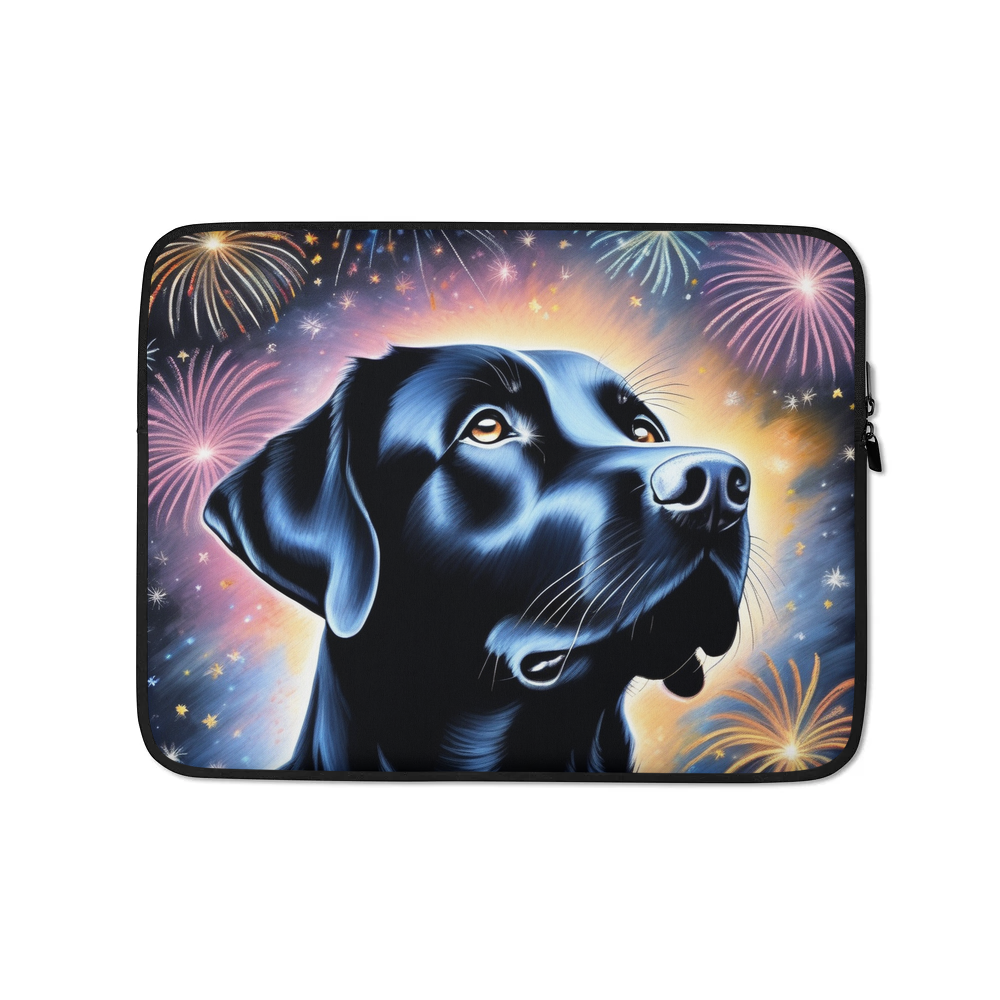 PugMug Custom Black Labrador Retriever Laptop Sleeve