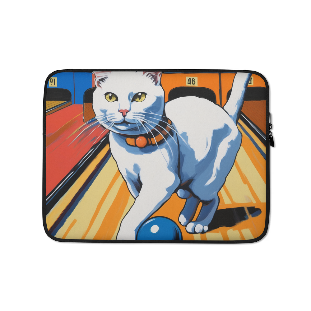 PugMug Custom White Companion Cat Laptop Sleeve