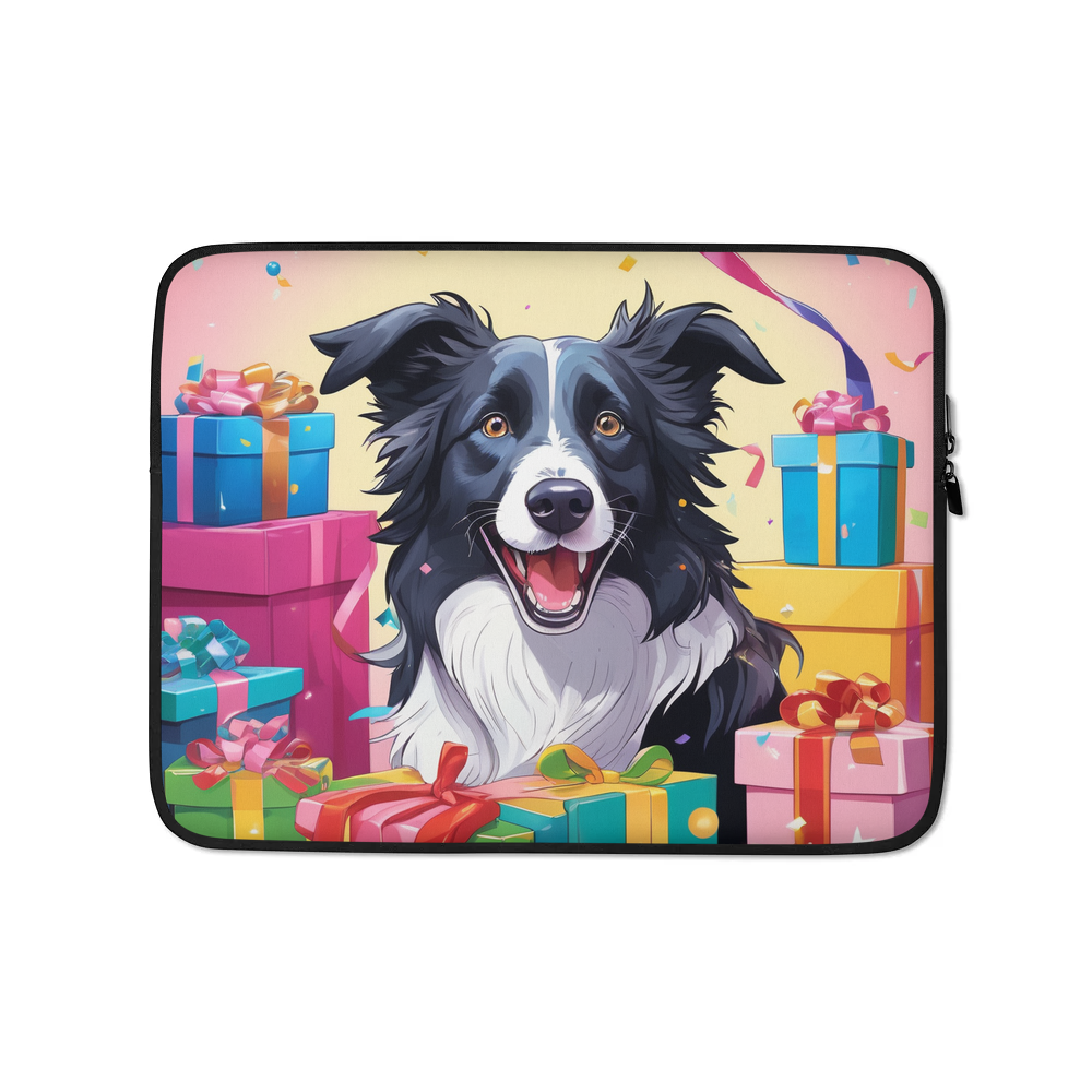 PugMug Custom Border Collie Laptop Sleeve