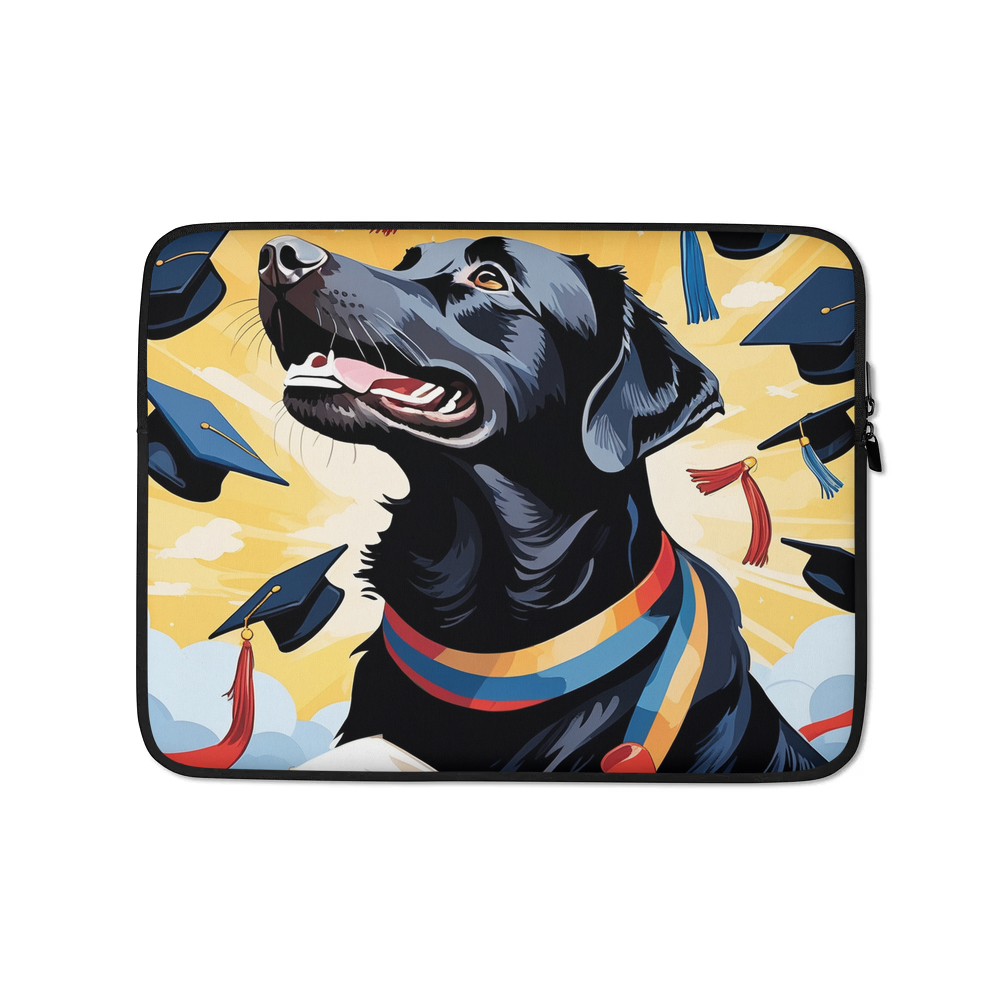 PugMug Custom Black Labrador Retriever Laptop Sleeve
