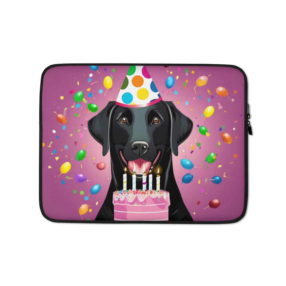 PugMug Custom Black Labrador Retriever Laptop Sleeve