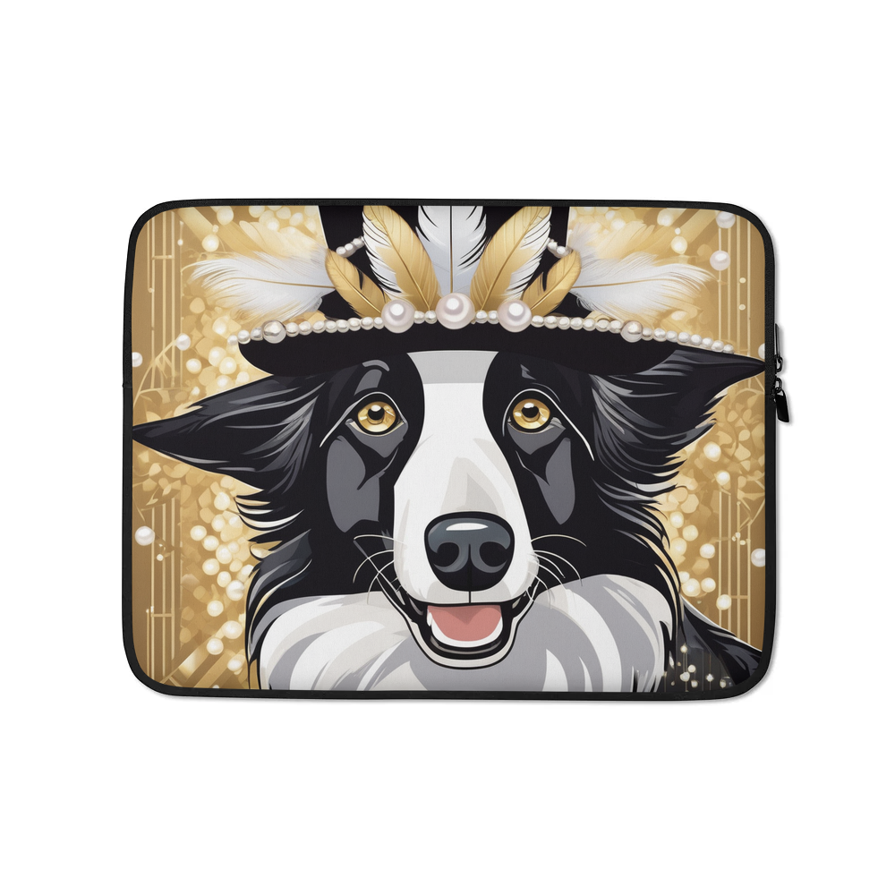 PugMug Custom Border Collie Laptop Sleeve