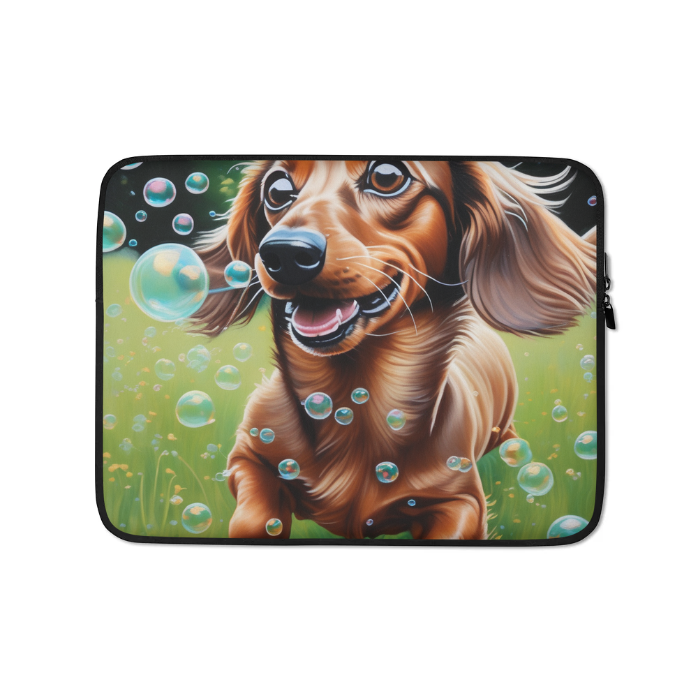 PugMug Custom Tan Dachshund Laptop Sleeve