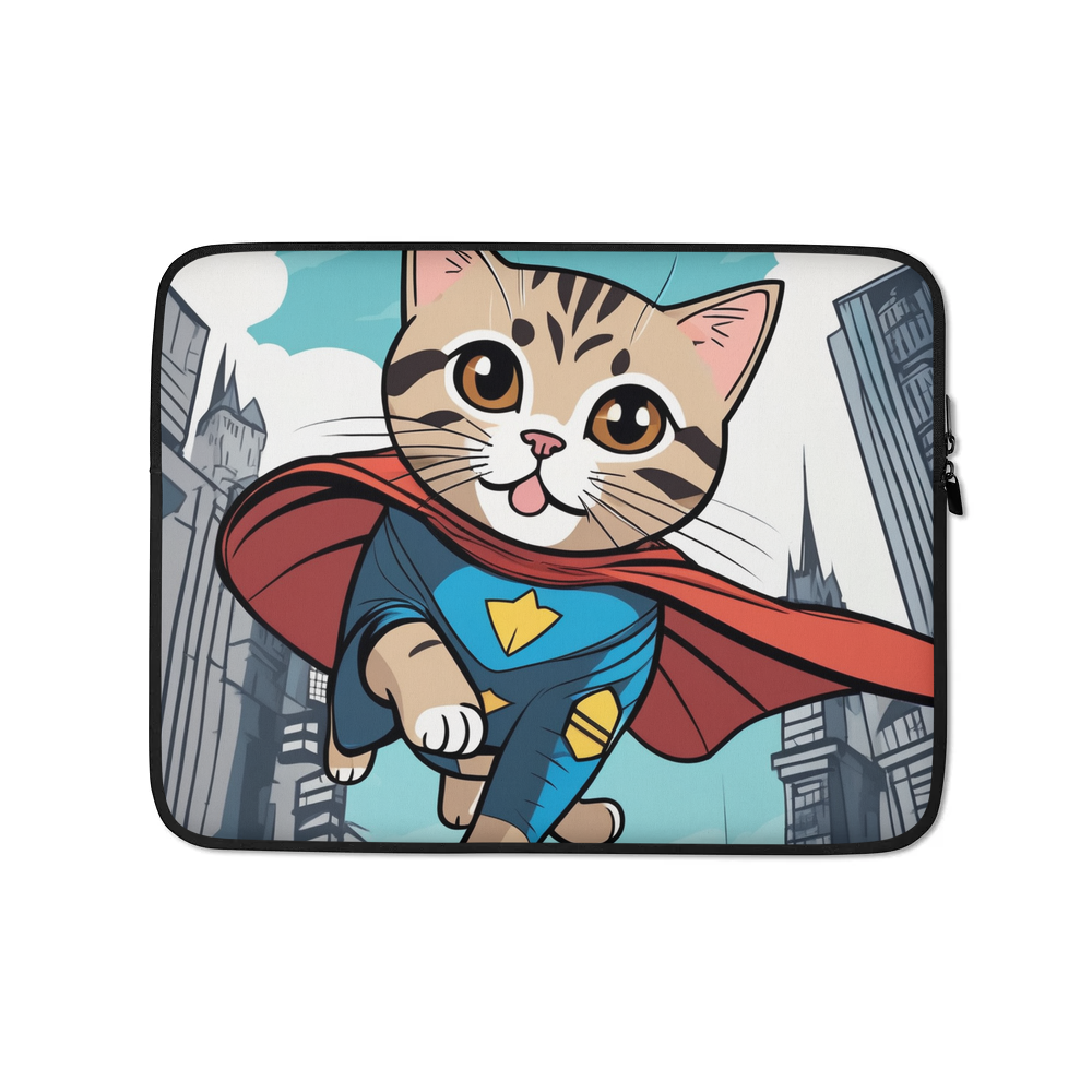PugMug Custom Tabby Scottish Fold Cat Laptop Sleeve