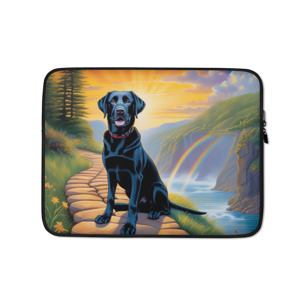 PugMug Custom Black Labrador Retriever Laptop Sleeve