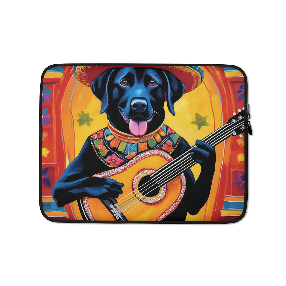 PugMug Custom Black Labrador Retriever Laptop Sleeve