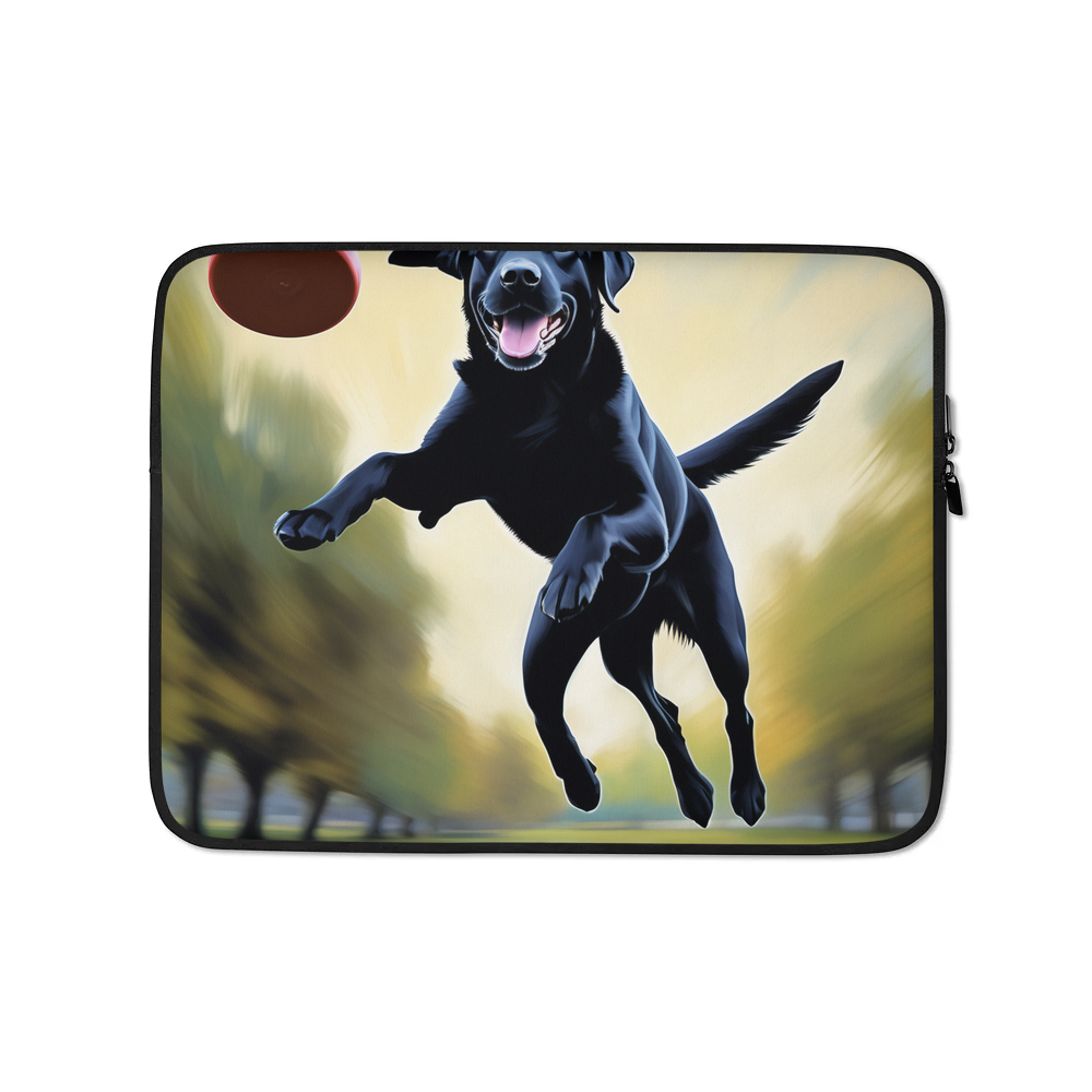 PugMug Custom Black Labrador Retriever Laptop Sleeve