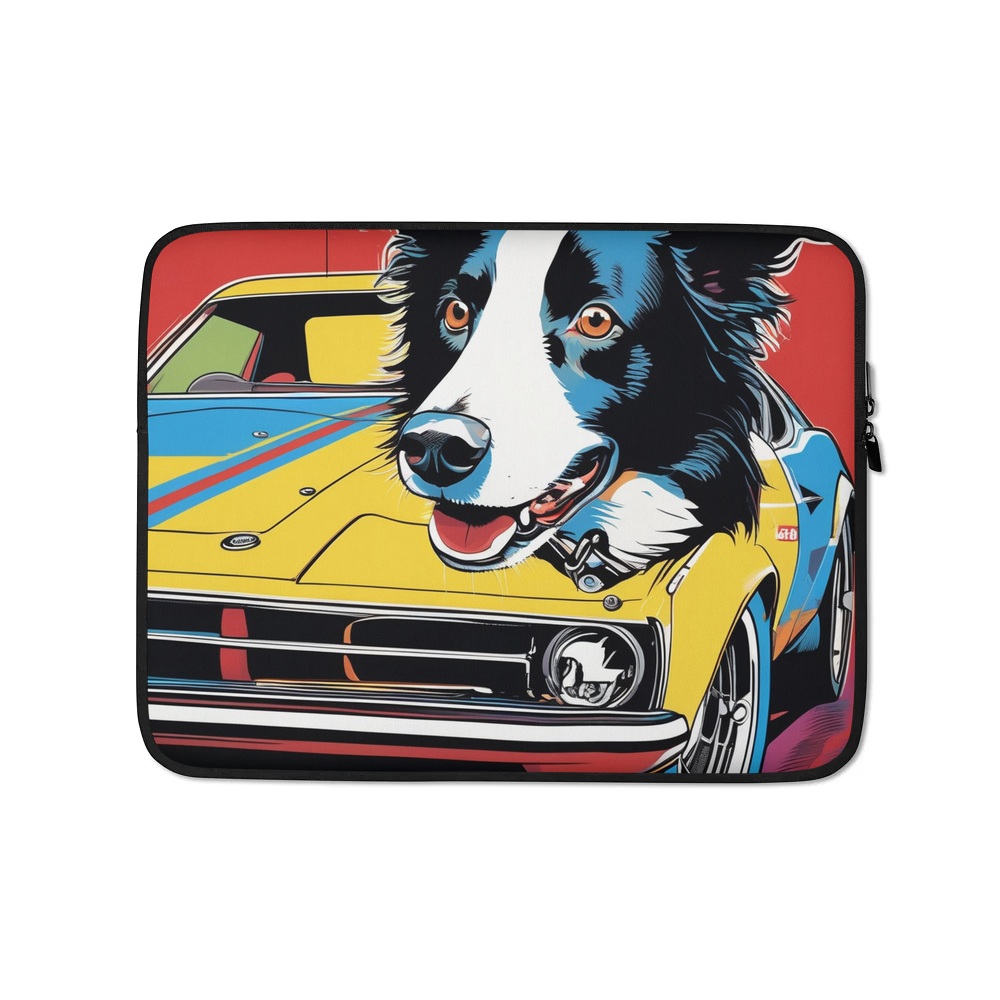 PugMug Custom Border Collie Laptop Sleeve