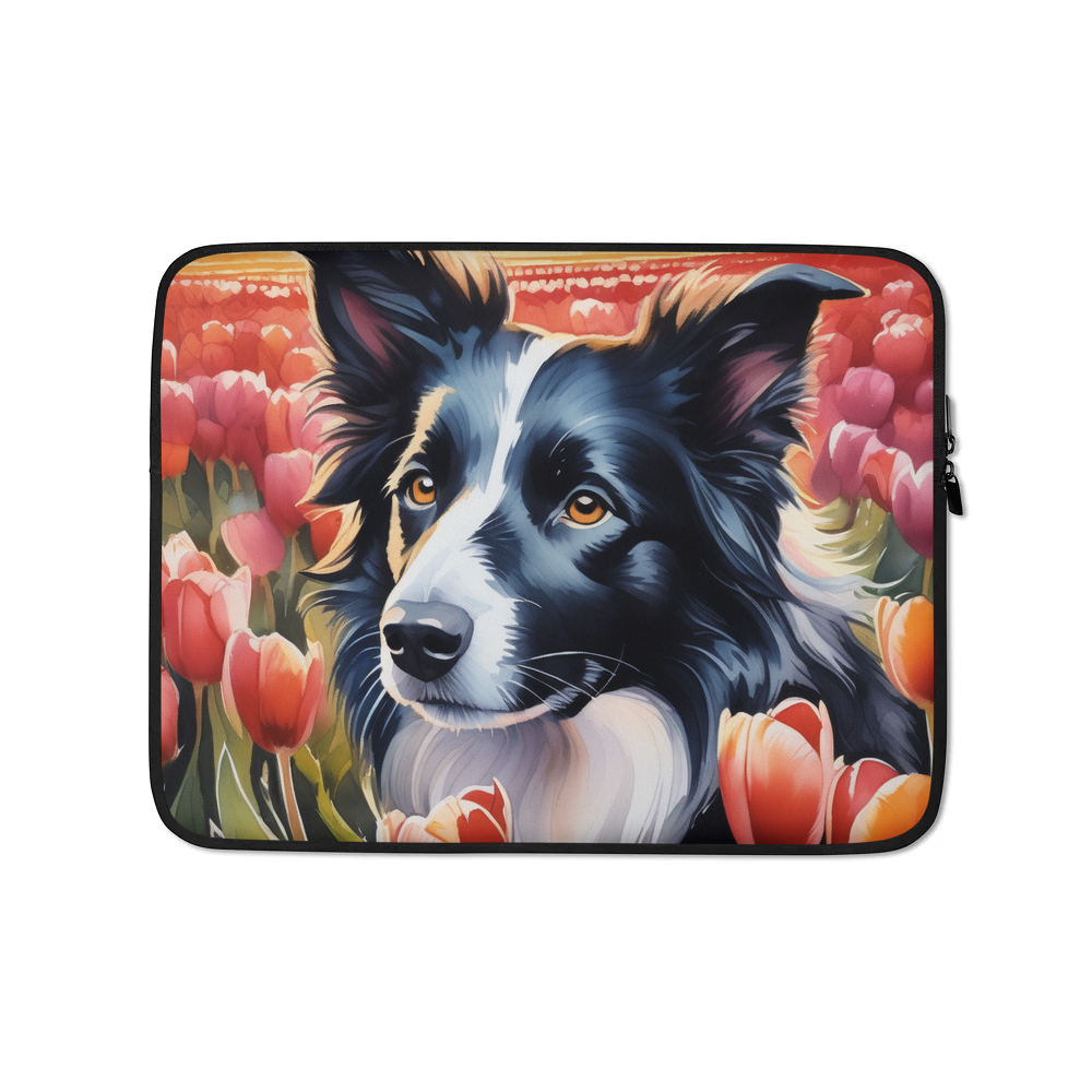 PugMug Custom Border Collie Laptop Sleeve