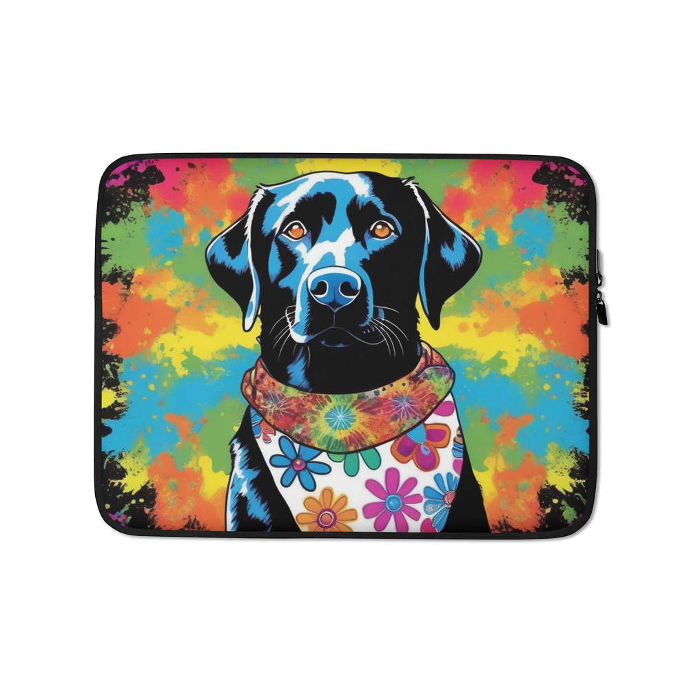 PugMug Custom Black Labrador Retriever Laptop Sleeve