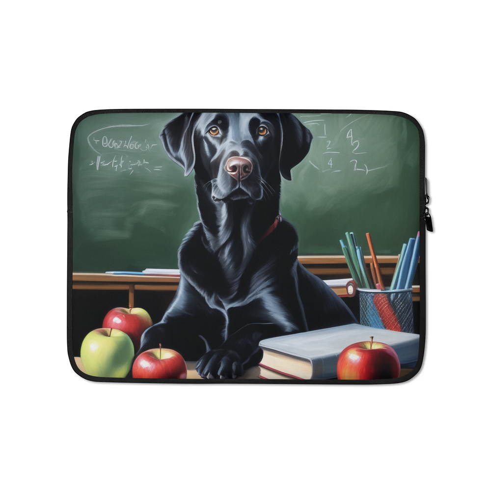 PugMug Custom Black Labrador Retriever Laptop Sleeve
