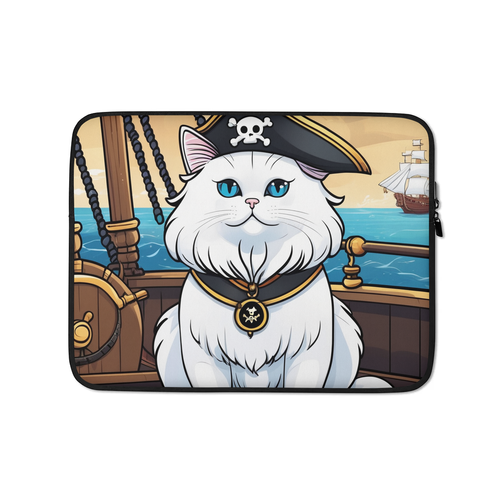 PugMug Custom White Persian Cat Laptop Sleeve