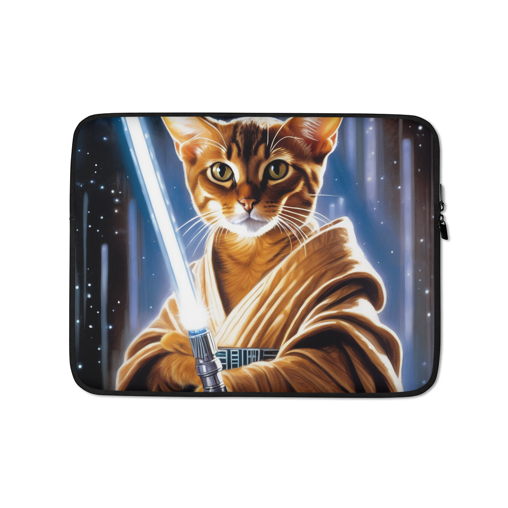 PugMug Custom Tabby Abyssinian Cat Laptop Sleeve