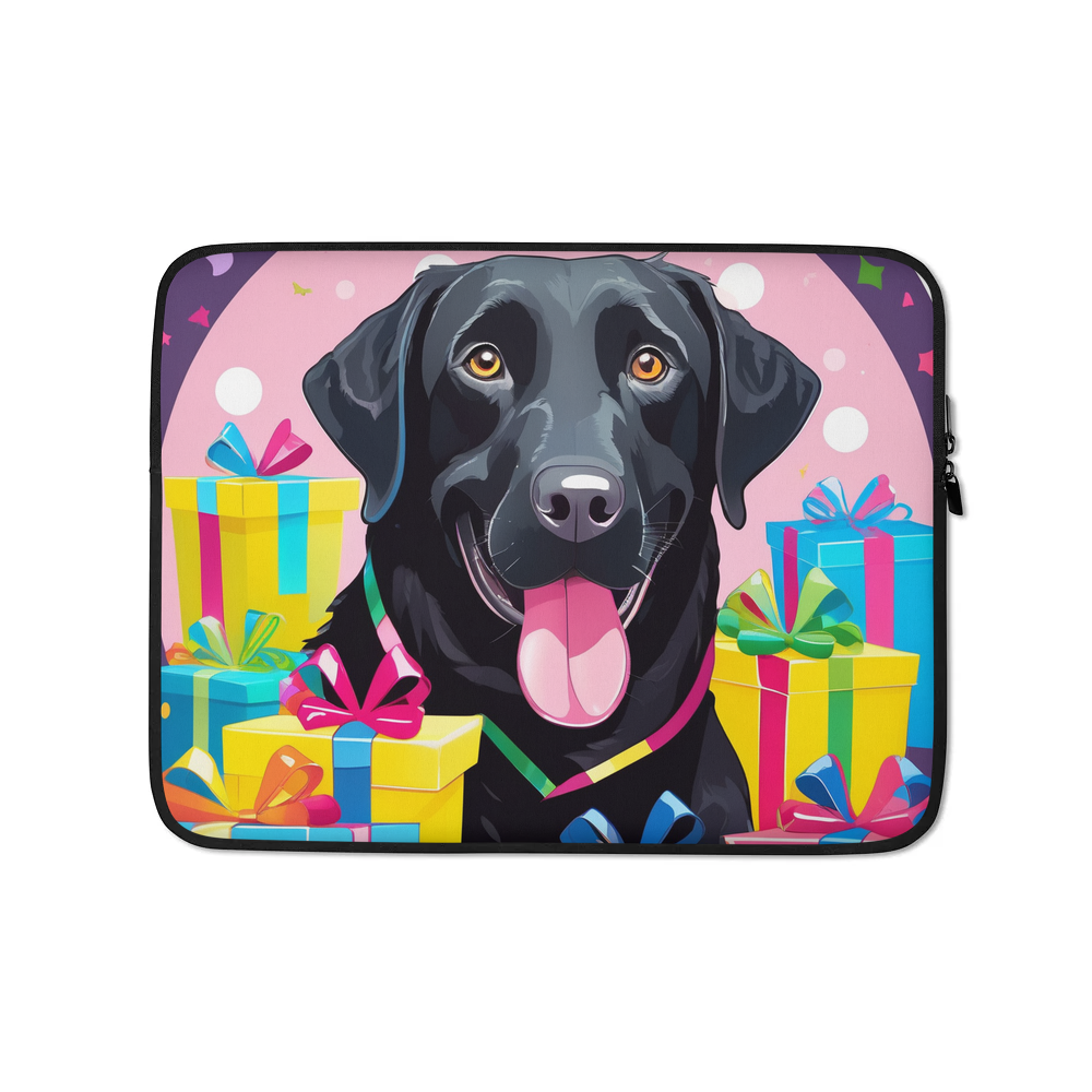 PugMug Custom Black Labrador Retriever Laptop Sleeve