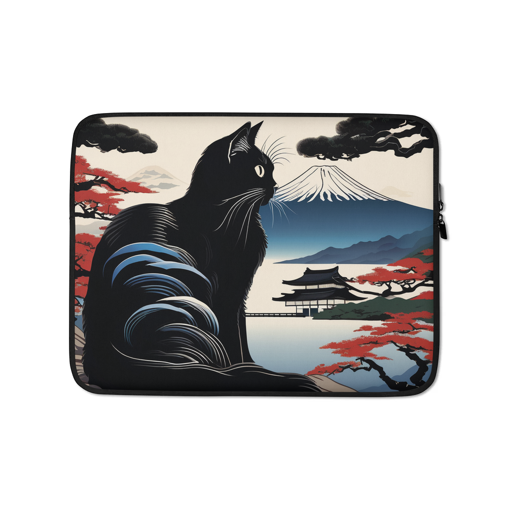 PugMug Custom Black Ragdoll Cat Laptop Sleeve