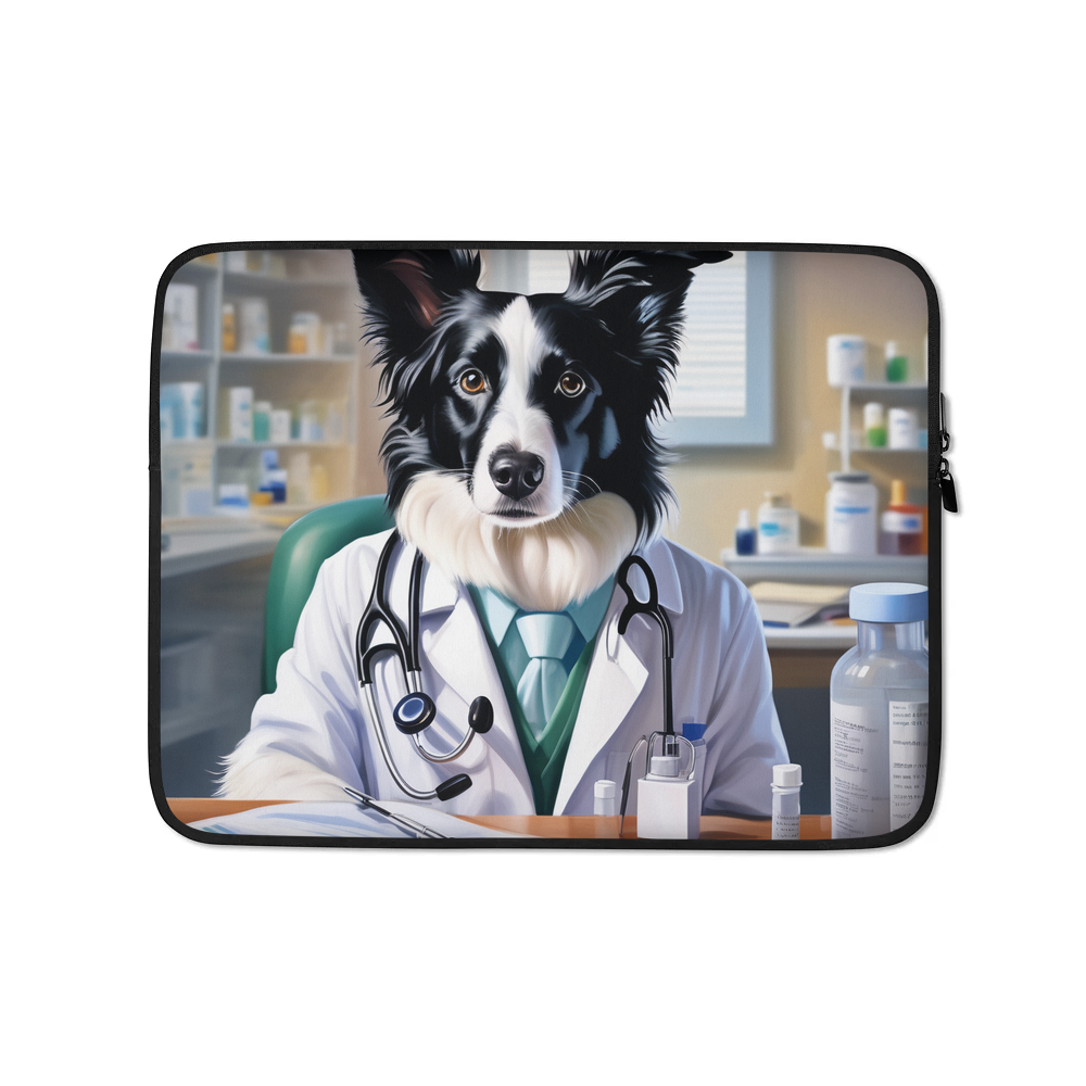 PugMug Custom Border Collie Laptop Sleeve