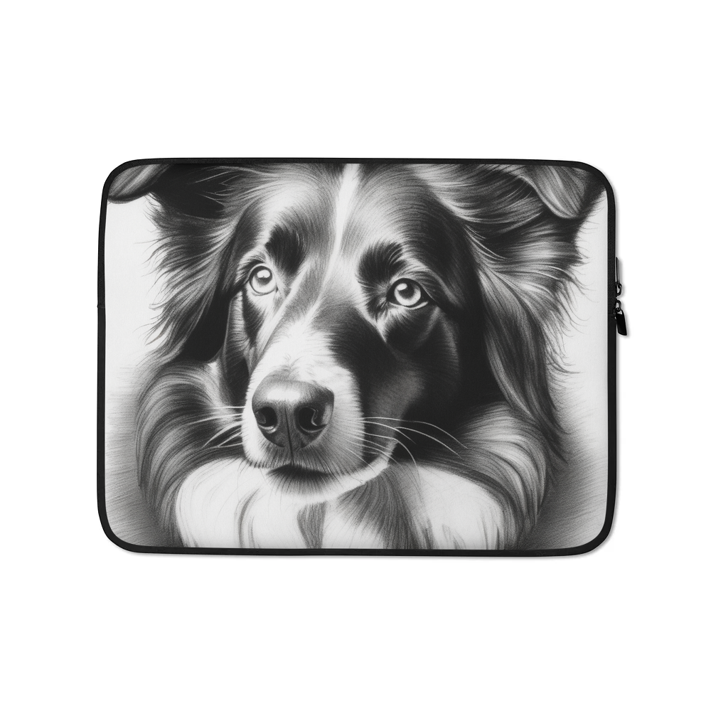PugMug Custom Border Collie Laptop Sleeve