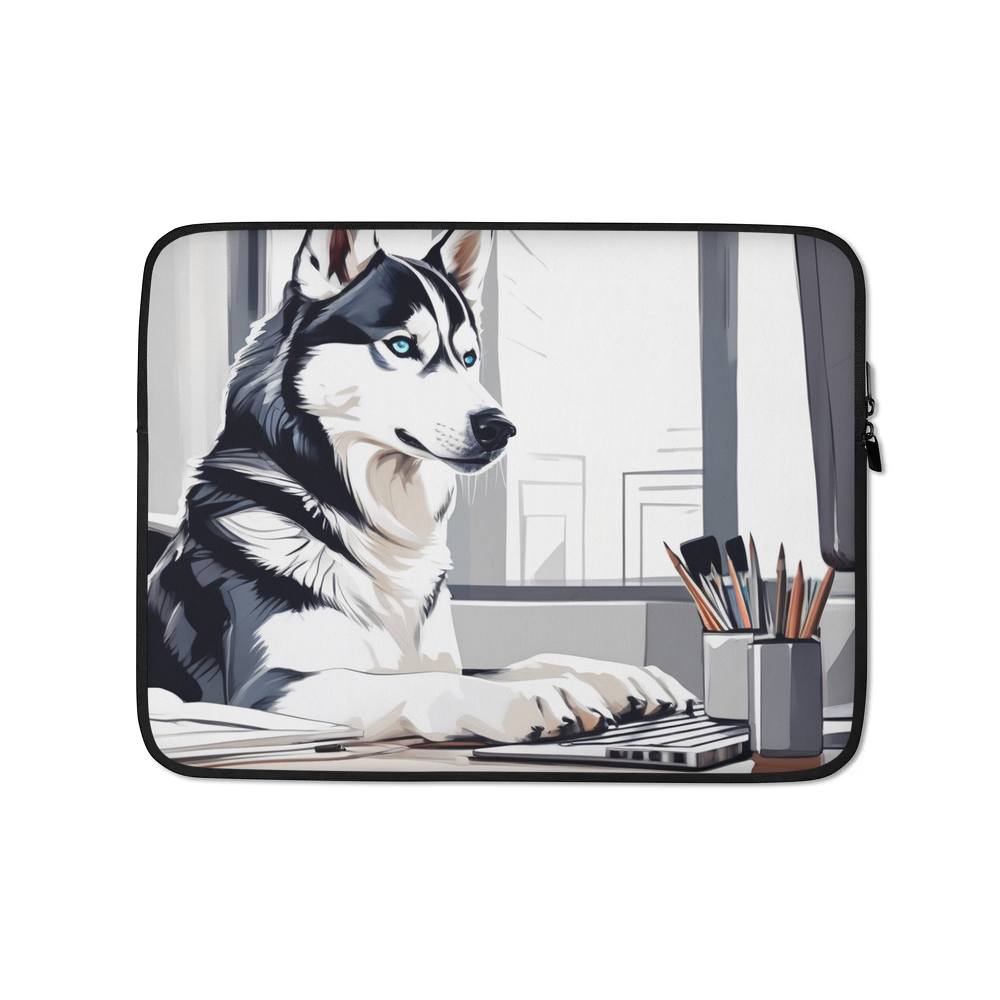 PugMug Custom Siberian Husky Laptop Sleeve