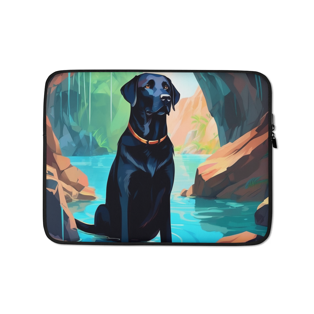 PugMug Custom Black Labrador Retriever Laptop Sleeve