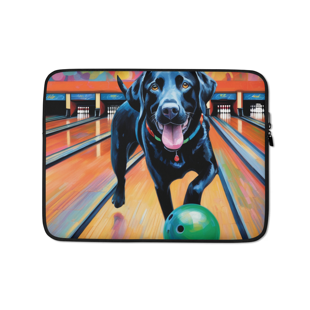 PugMug Custom Black Labrador Retriever Laptop Sleeve