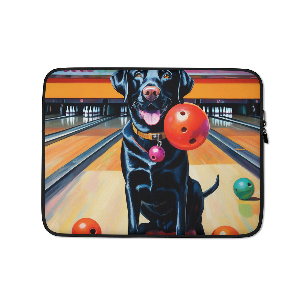 PugMug Custom Black Labrador Retriever Laptop Sleeve