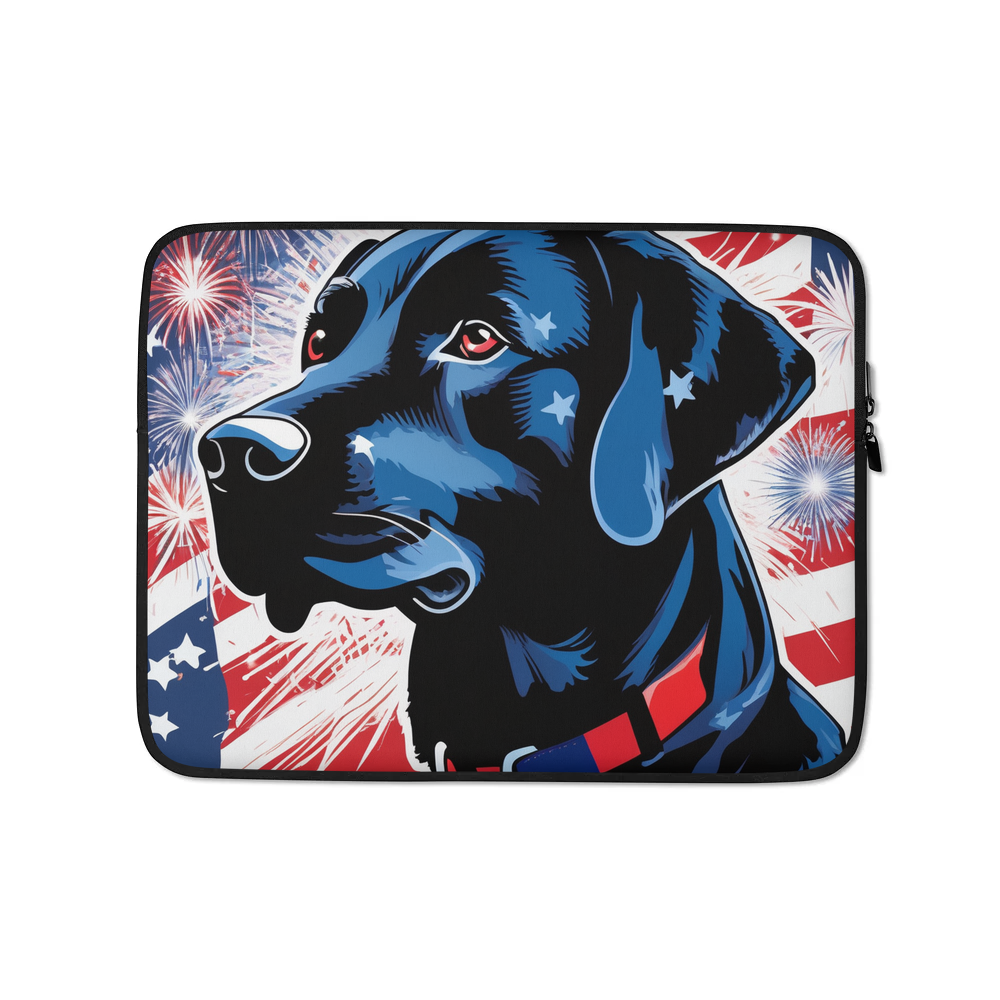 PugMug Custom Black Labrador Retriever Laptop Sleeve