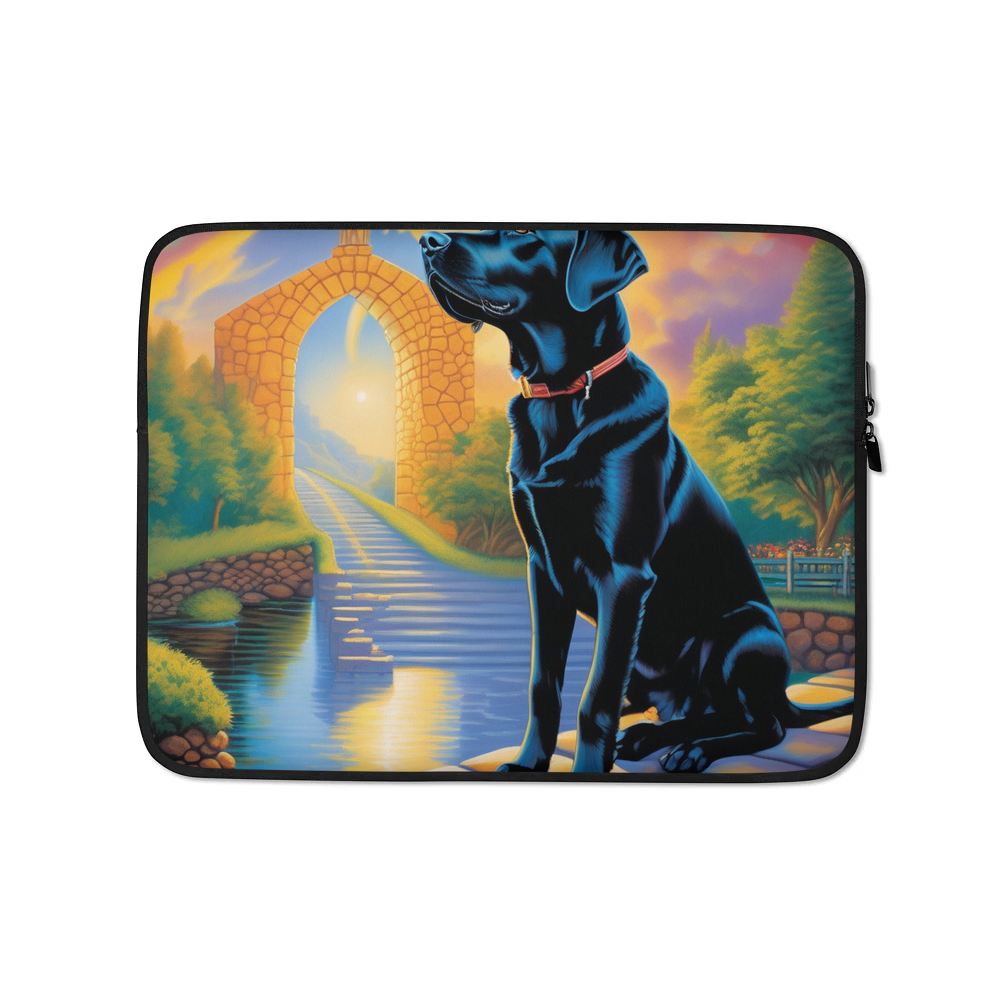 PugMug Custom Black Labrador Retriever Laptop Sleeve