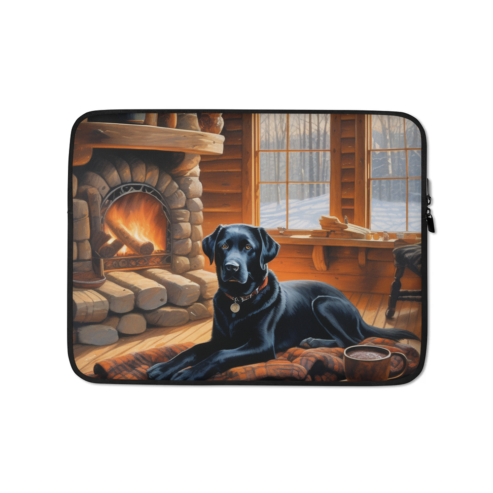 PugMug Custom Black Labrador Retriever Laptop Sleeve