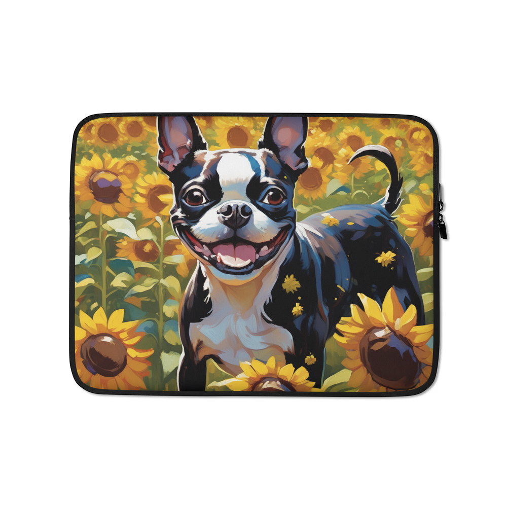 PugMug Custom Boston Terrier Laptop Sleeve