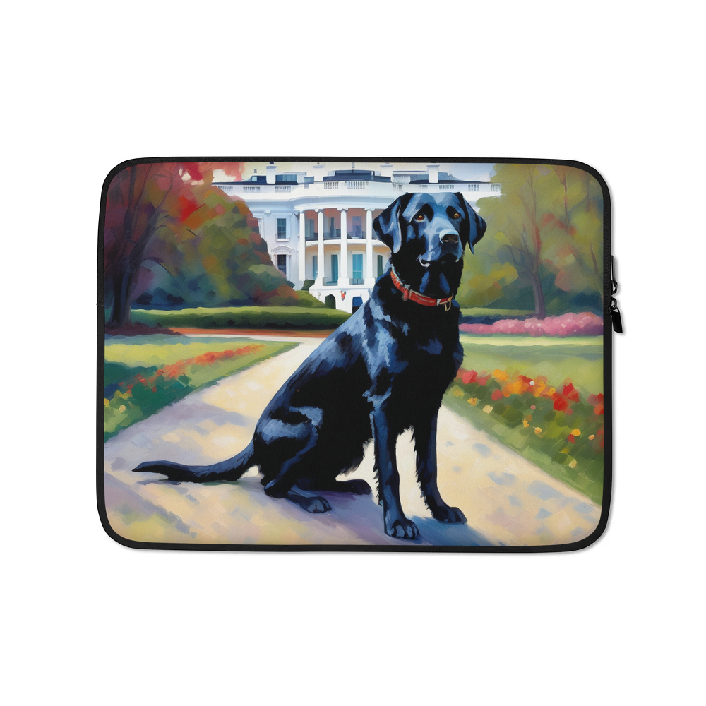 PugMug Custom Black Labrador Retriever Laptop Sleeve