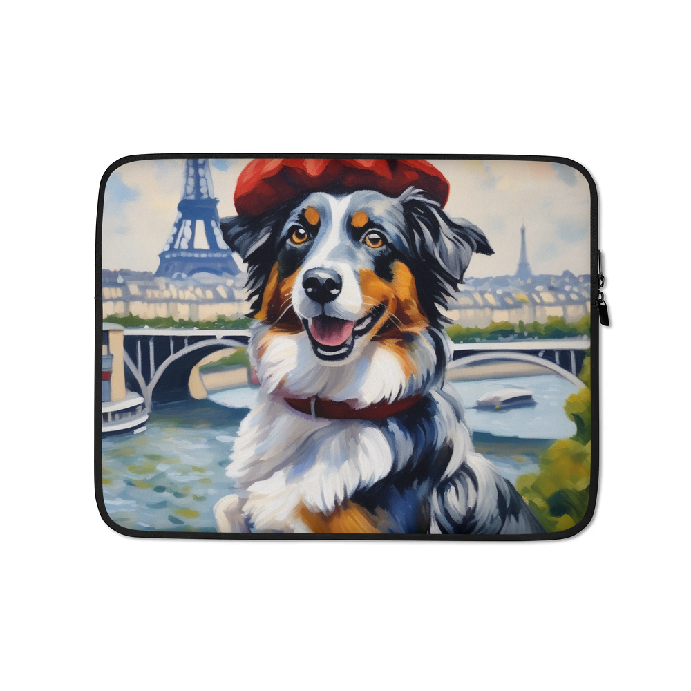 PugMug Custom Australian Shepherd Dog Laptop Sleeve