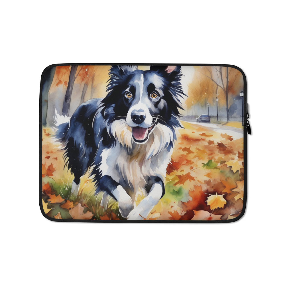 PugMug Custom Border Collie Laptop Sleeve