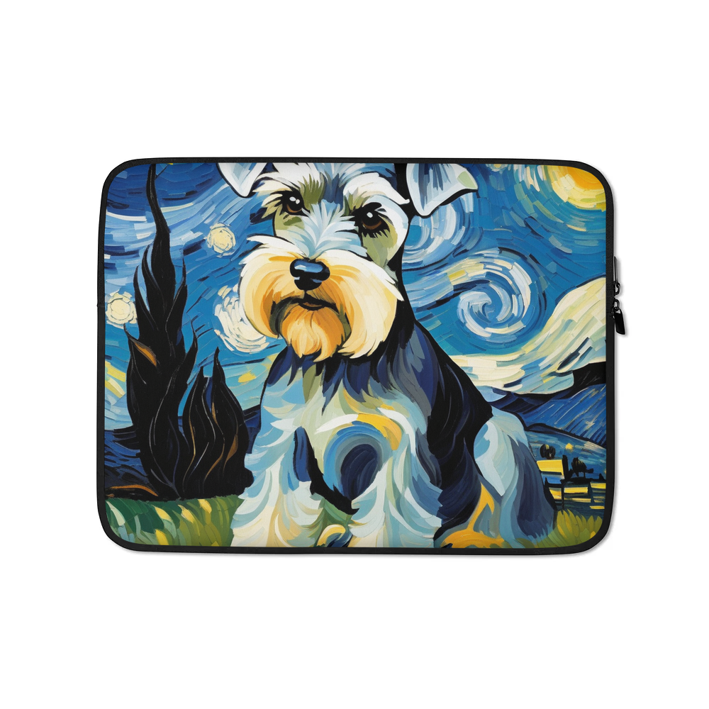 PugMug Custom Miniature Schnauzer Laptop Sleeve