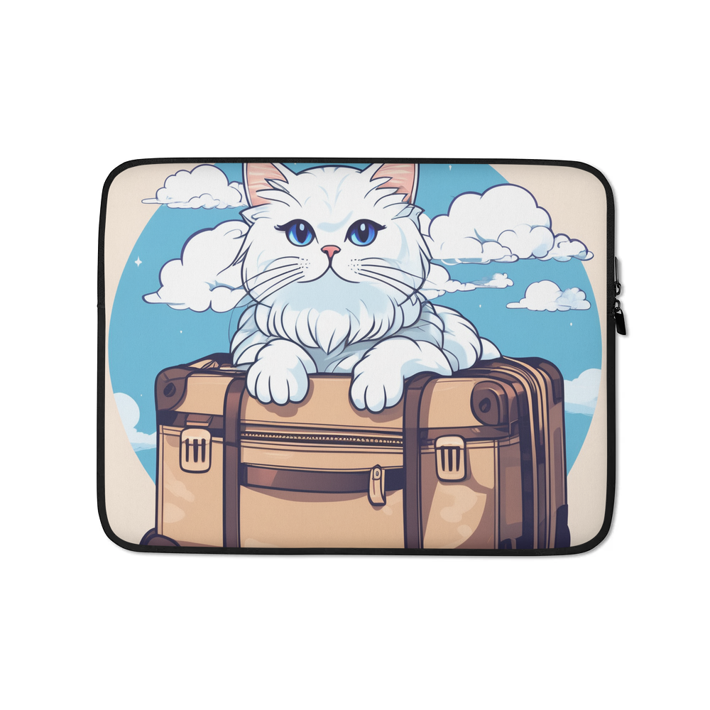 PugMug Custom White Persian Cat Laptop Sleeve