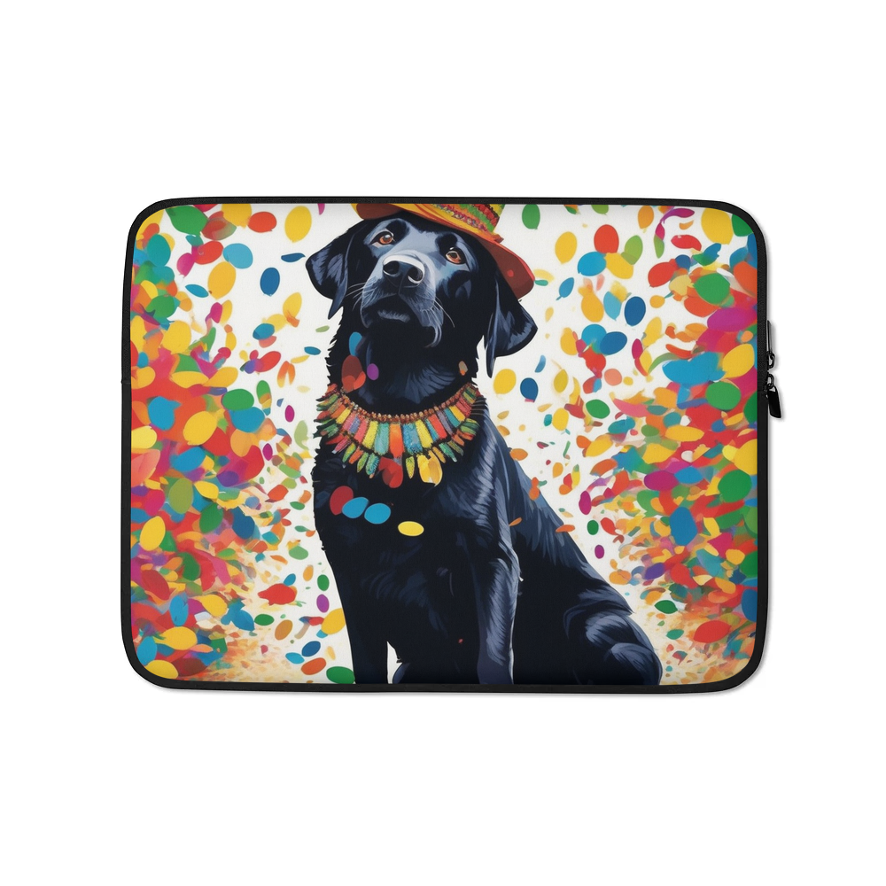 PugMug Custom Black Labrador Retriever Laptop Sleeve