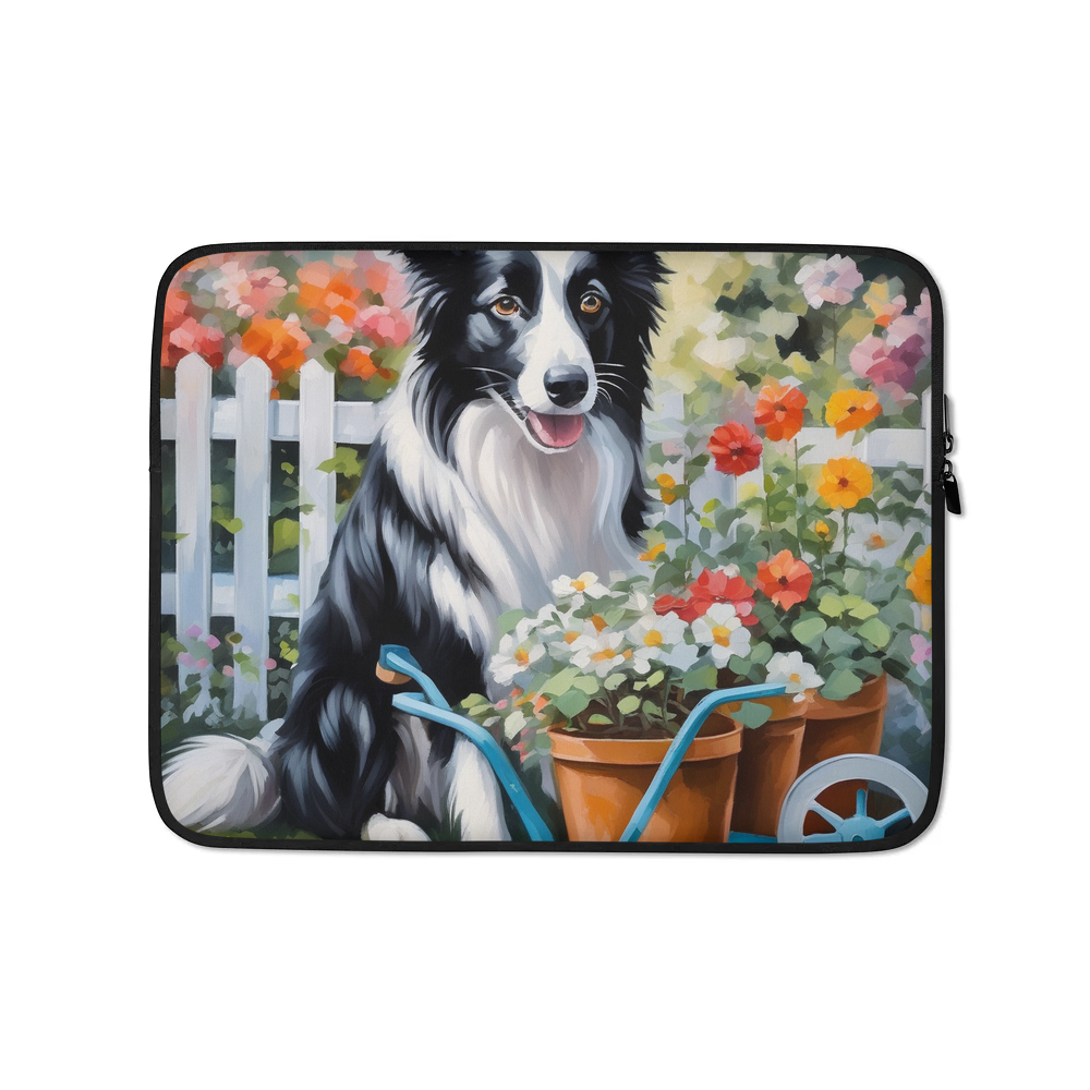 PugMug Custom Border Collie Laptop Sleeve