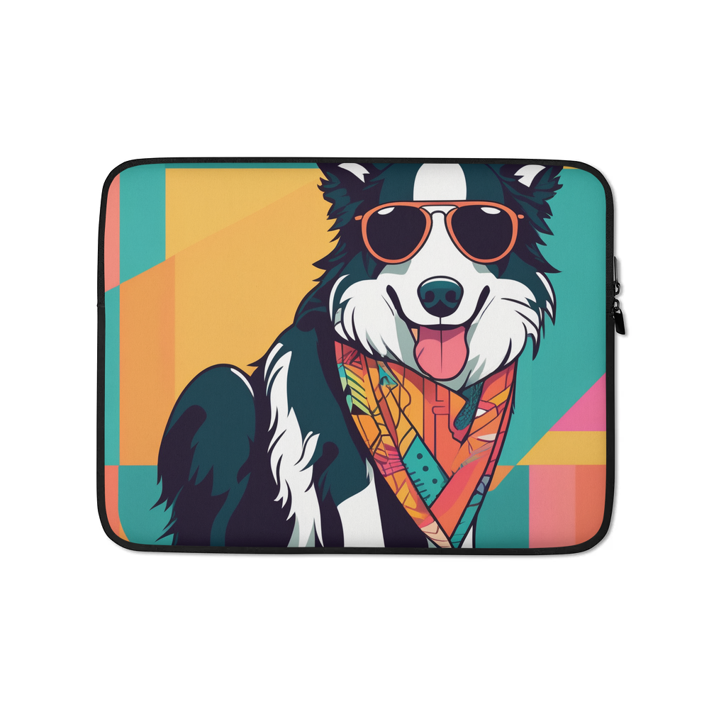 PugMug Custom Border Collie Laptop Sleeve