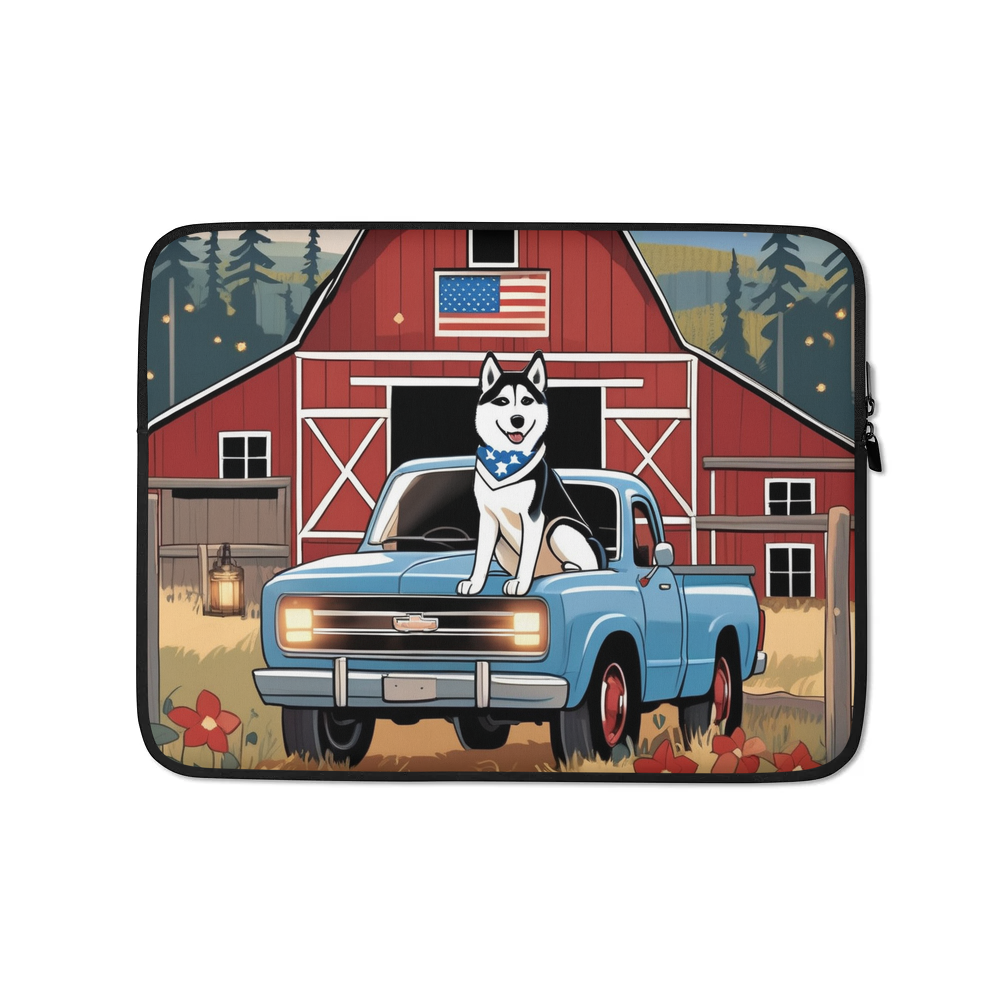 PugMug Custom Siberian Husky Laptop Sleeve