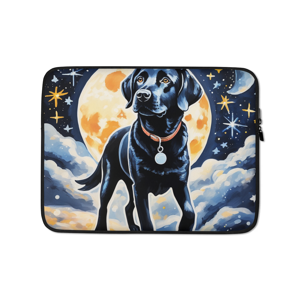 PugMug Custom Black Labrador Retriever Laptop Sleeve