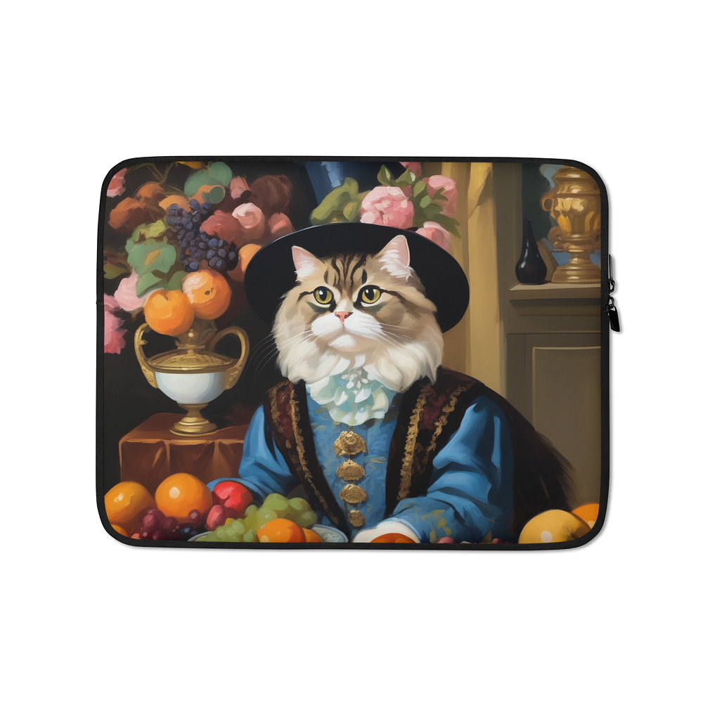 PugMug Custom Tabby Persian Cat Laptop Sleeve