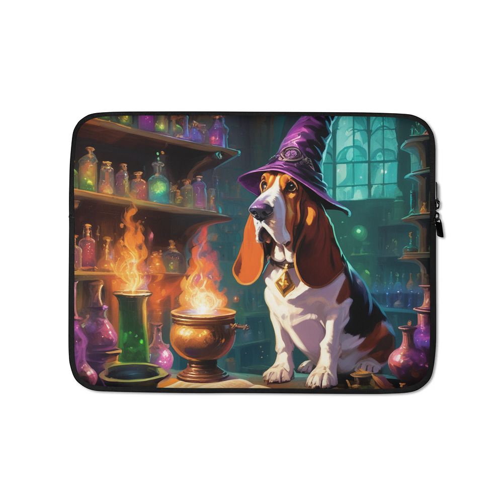 PugMug Custom Basset Hound Laptop Sleeve