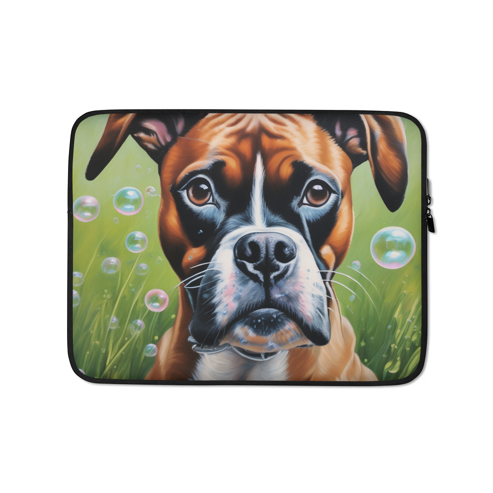 PugMug Custom Boxer Dog Laptop Sleeve