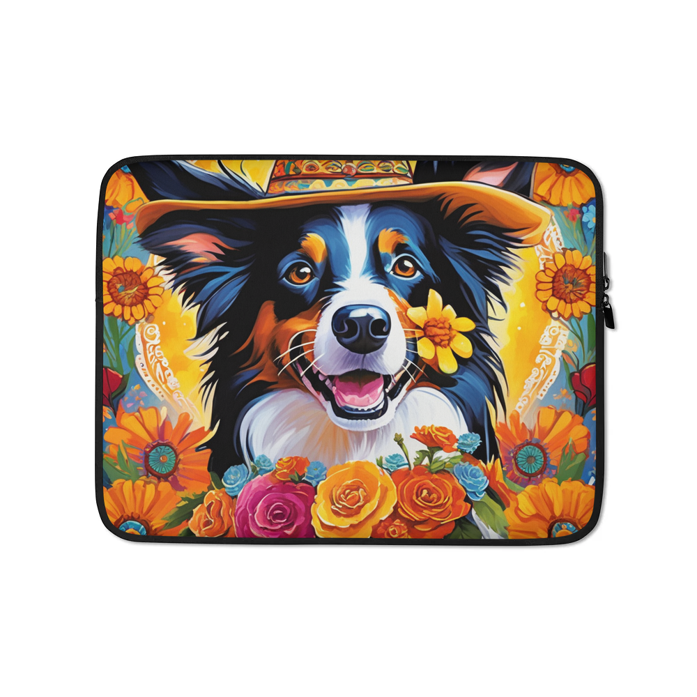 PugMug Custom Border Collie Laptop Sleeve