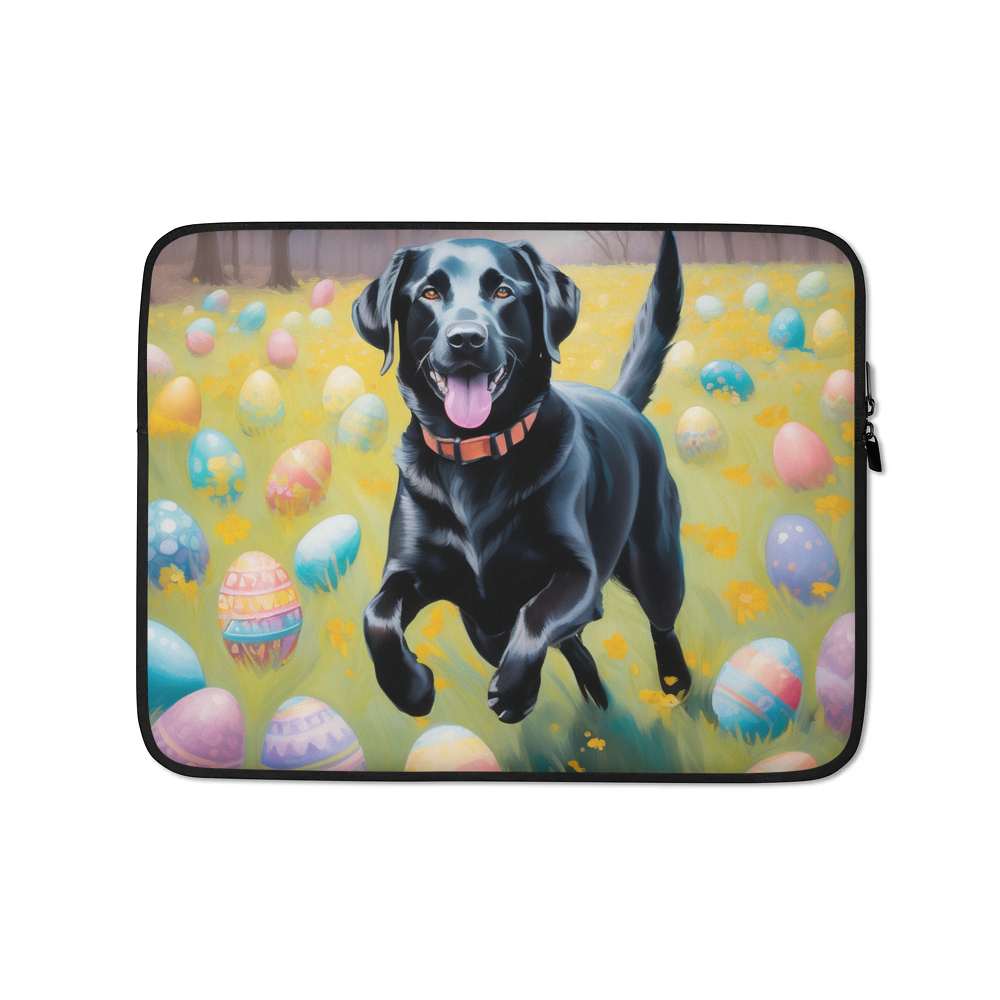 PugMug Custom Black Labrador Retriever Laptop Sleeve